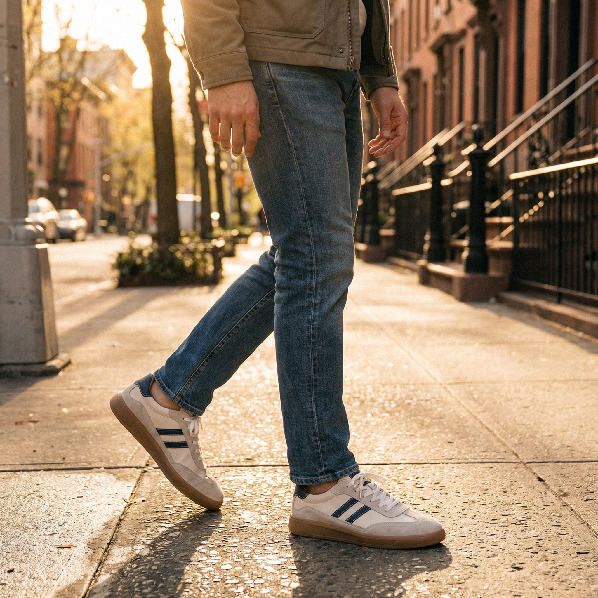 Men's Casual Sneakers | Lace-Up Closure & Treaded Sole