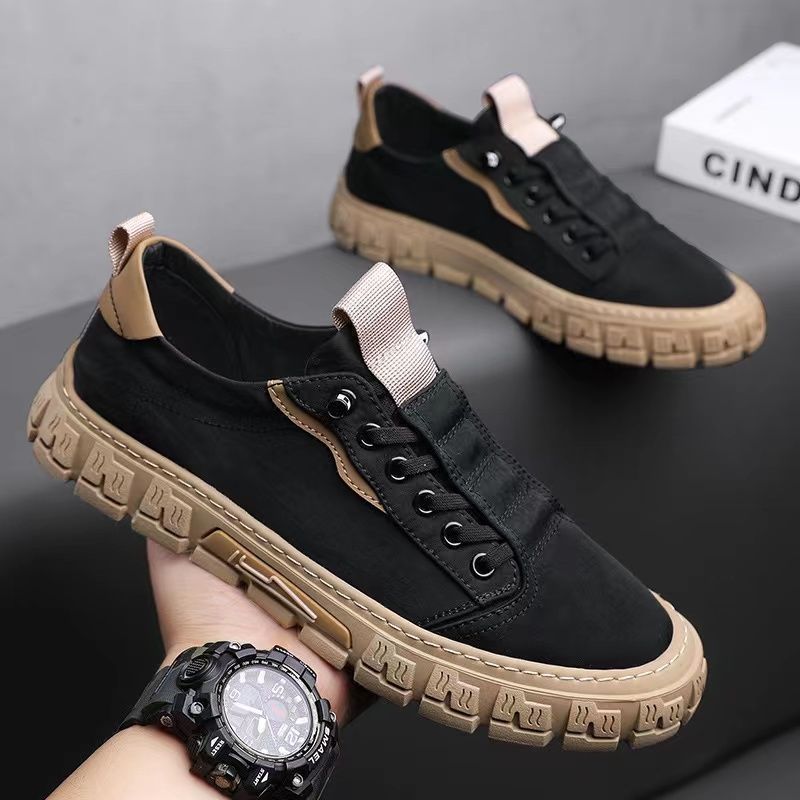 Men's Casual Sneakers | Lace-Up Eyelets & Lug Sole