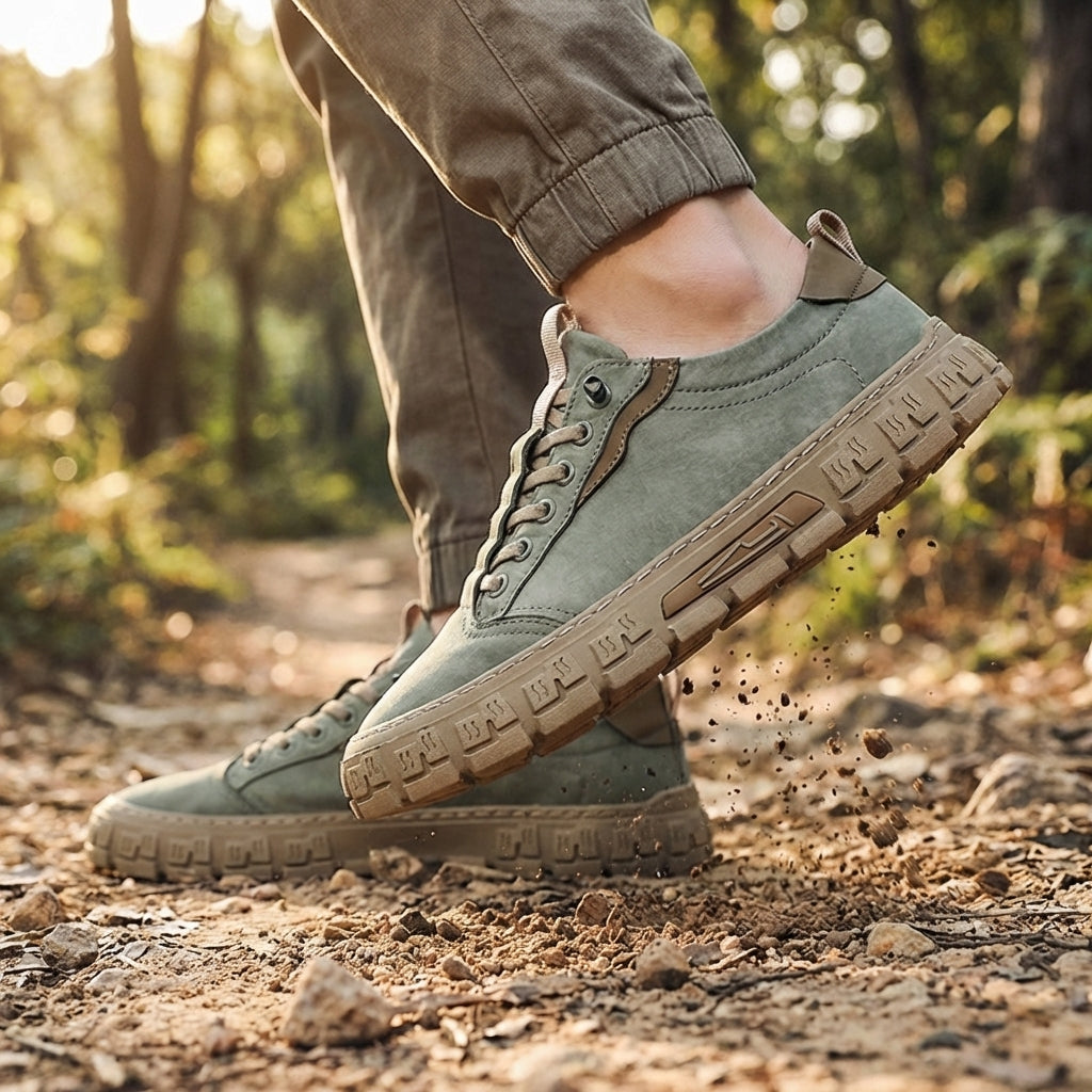 Men's Casual Sneakers | Lace-Up Eyelets & Lug Sole