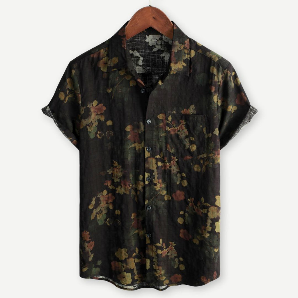 Men's Casual Shirt | Floral Print & Button Front
