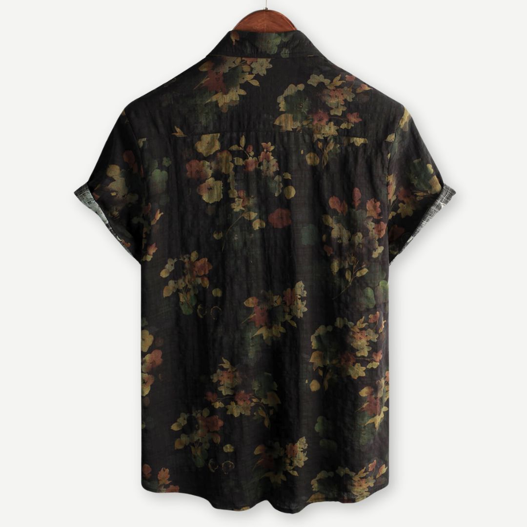 Men's Casual Shirt | Floral Print & Button Front