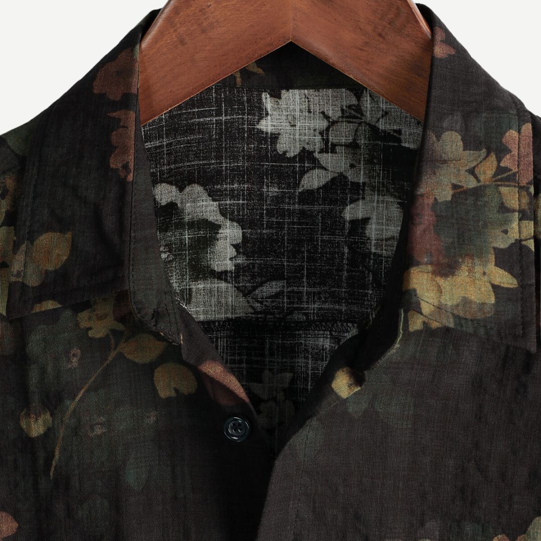 Men's Casual Shirt | Floral Print & Button Front
