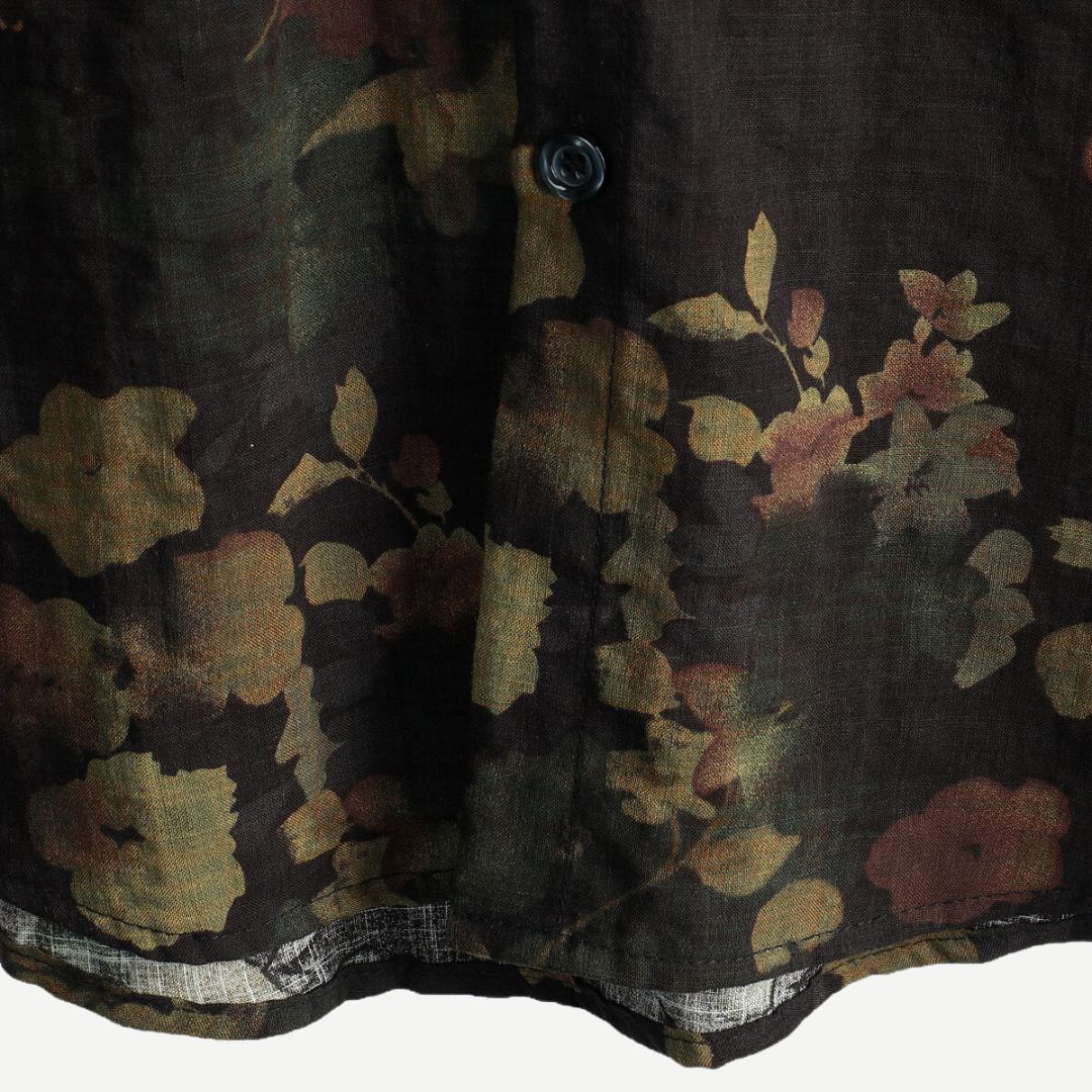 Men's Casual Shirt | Floral Print & Button Front