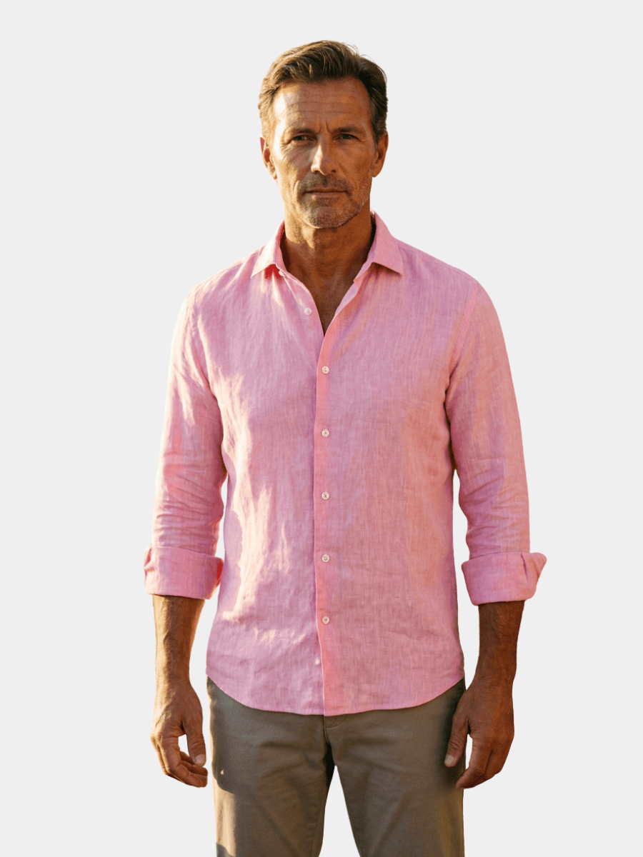 Men's Casual Shirt | Open Collar & Button Front