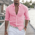 Men's Casual Shirt | Open Collar & Button Front
