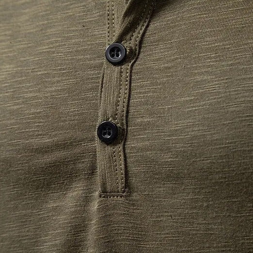 Men's Classic Henley Shirt | Long Sleeves & Button Placket