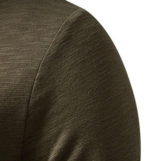 Men's Classic Henley Shirt | Long Sleeves & Button Placket