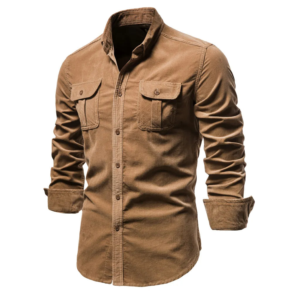 Men's Corduroy Utility Shirt | Rugged Casual Layer