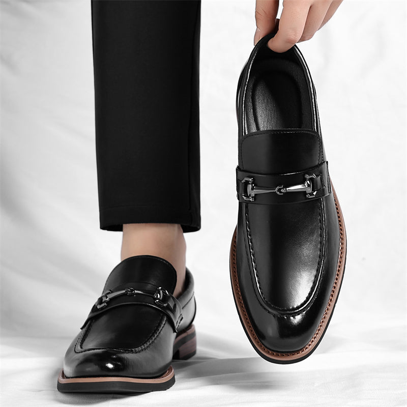 Men's Dress Loafers | Metal Bit & Moc Toe