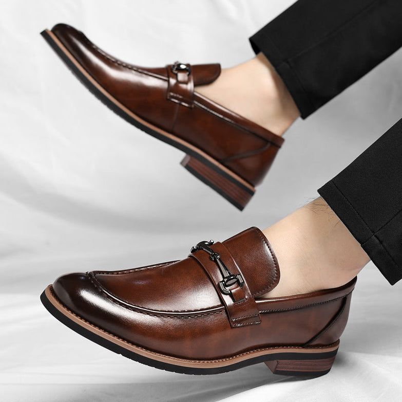 Men's Dress Loafers | Metal Bit & Moc Toe