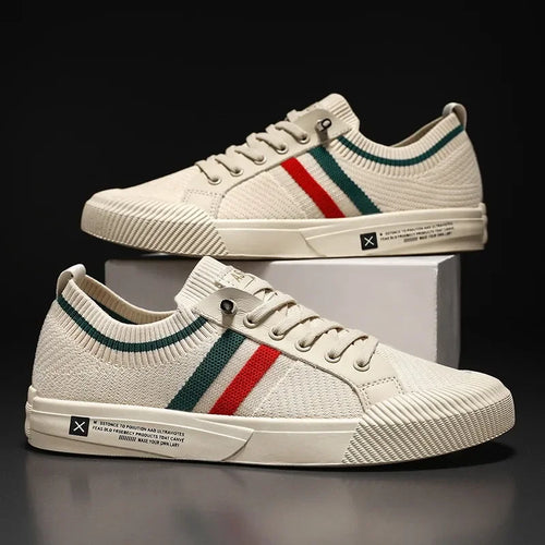 Ezra | Men's Striped Canvas Skate Shoes