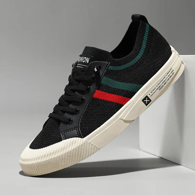 Ezra | Men's Striped Canvas Skate Shoes