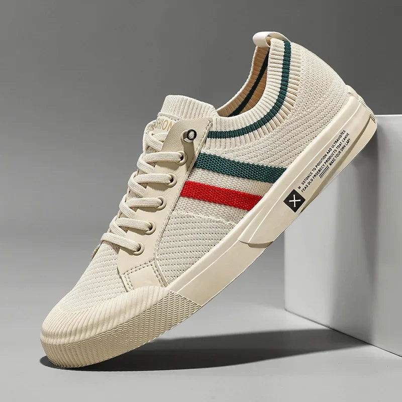 Ezra | Men's Striped Canvas Skate Shoes