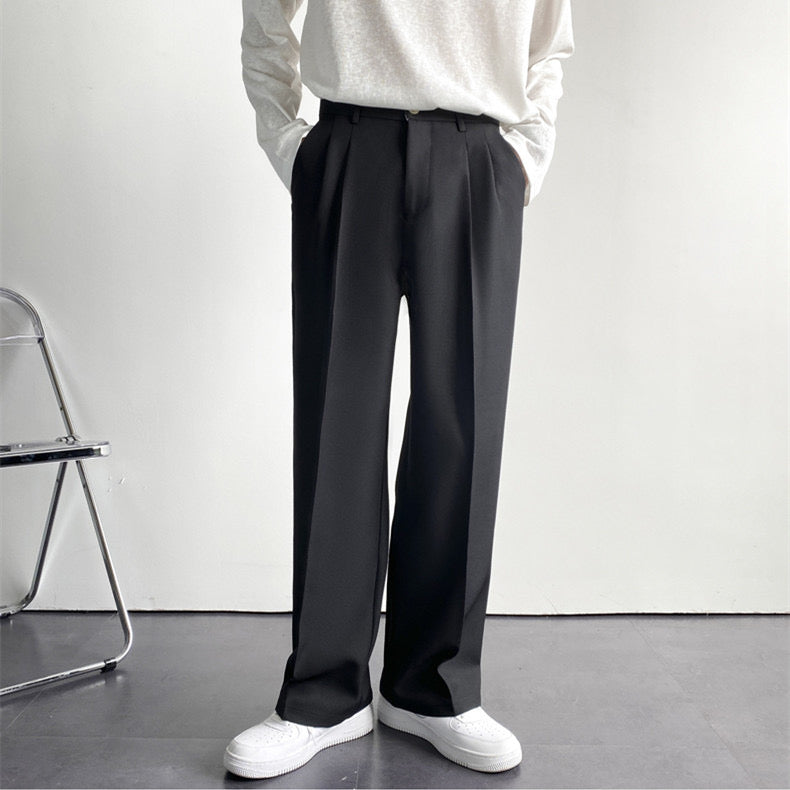 Men's Formal Pants | Front Pleats & Zip Fly