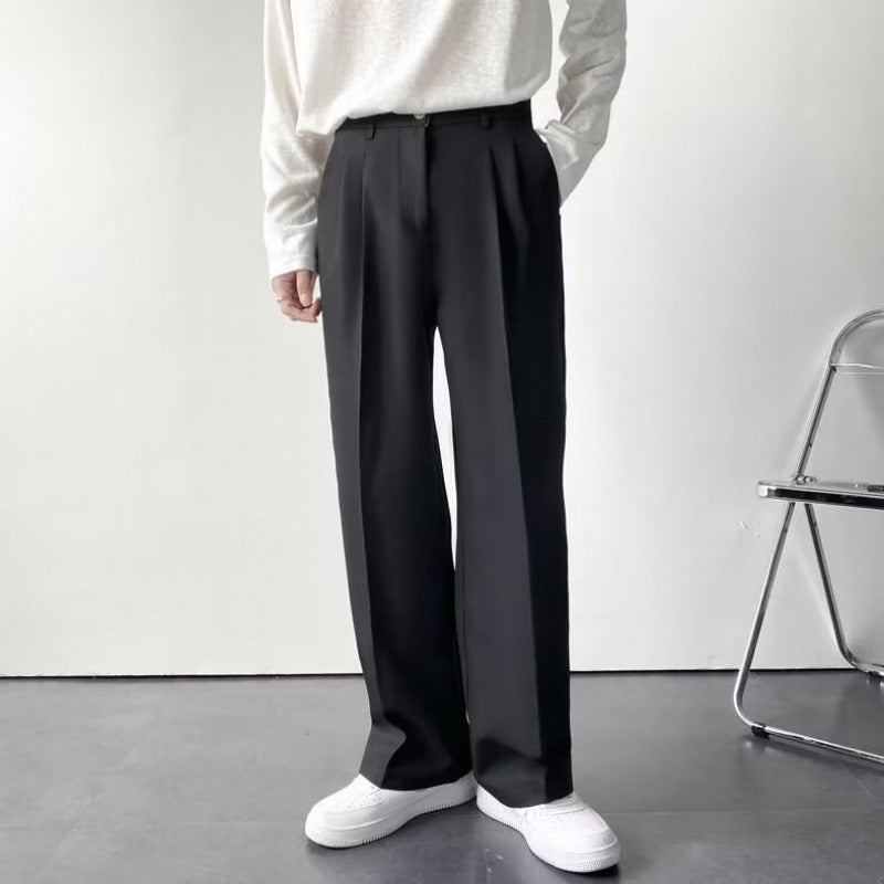 Men's Formal Pants | Front Pleats & Zip Fly
