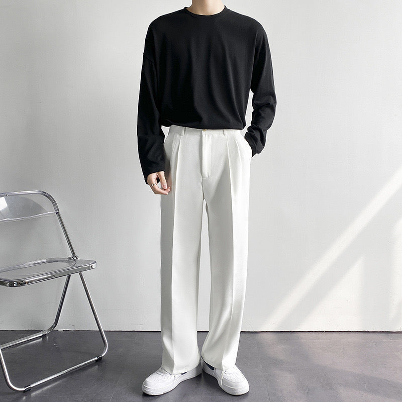 Men's Formal Pants | Front Pleats & Zip Fly
