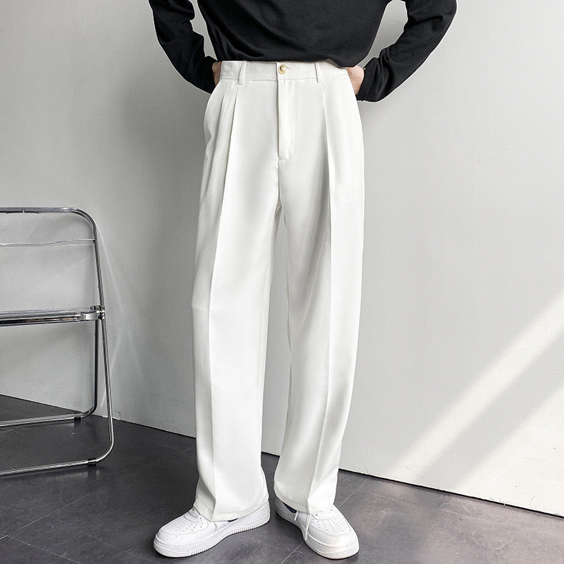 Men's Formal Pants | Front Pleats & Zip Fly