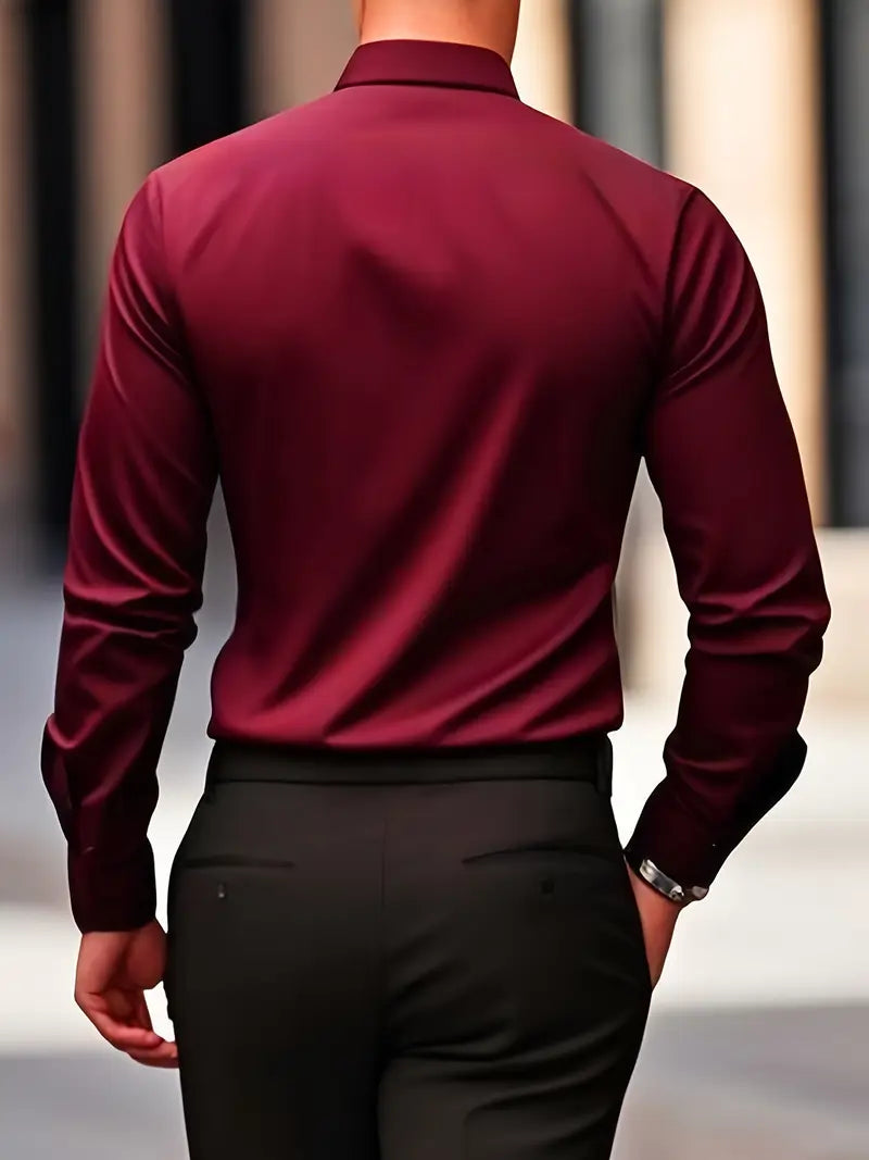 Men's Formal Shirt | Button Front & Spread Collar
