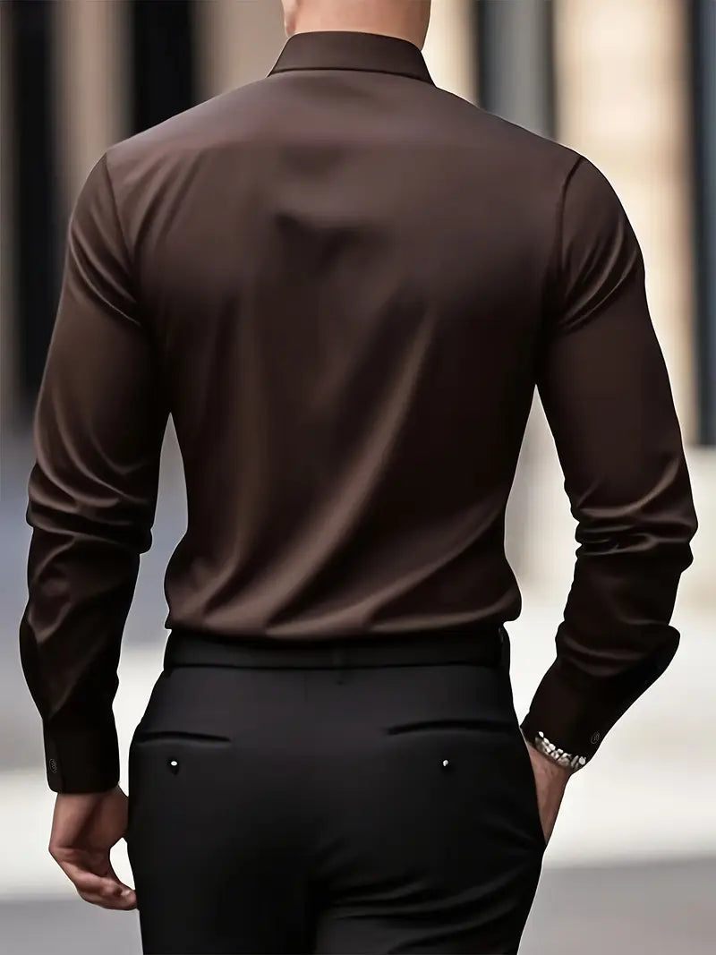 Men's Formal Shirt | Button Front & Spread Collar