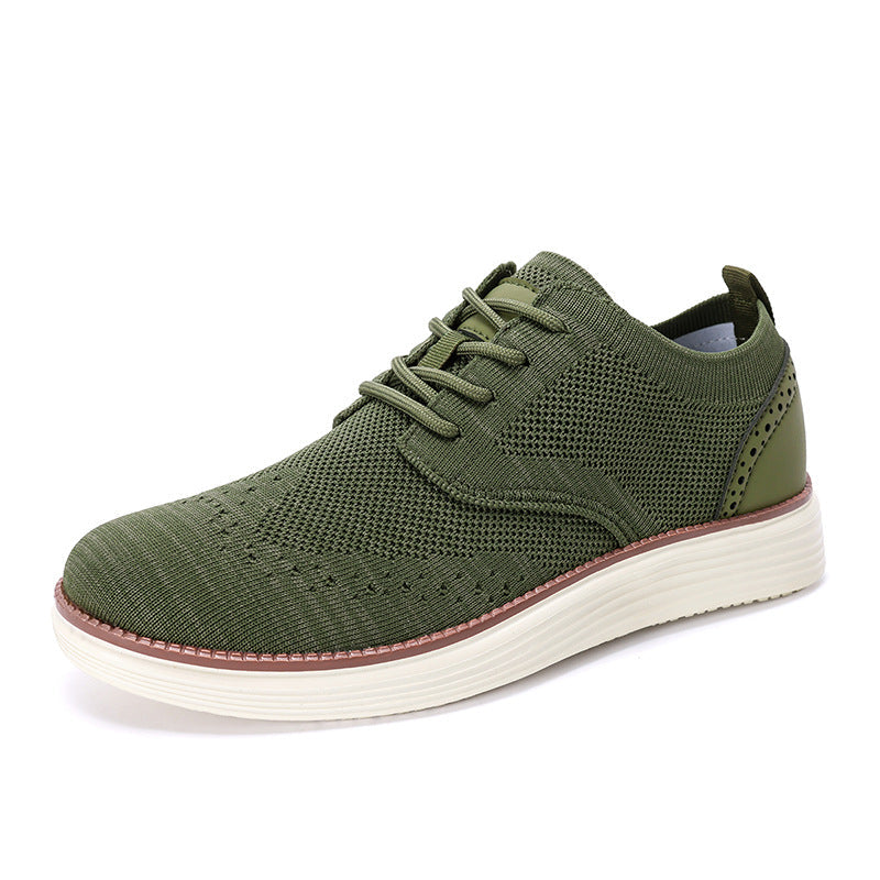 Dean | Men's Brown Mesh Slip-On Skate Shoes