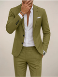 Men's Suit Set | Notch Lapel & Two-Button Blazer