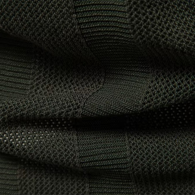 Men's Knit Polo Shirt | Open Placket & Ribbed Hem