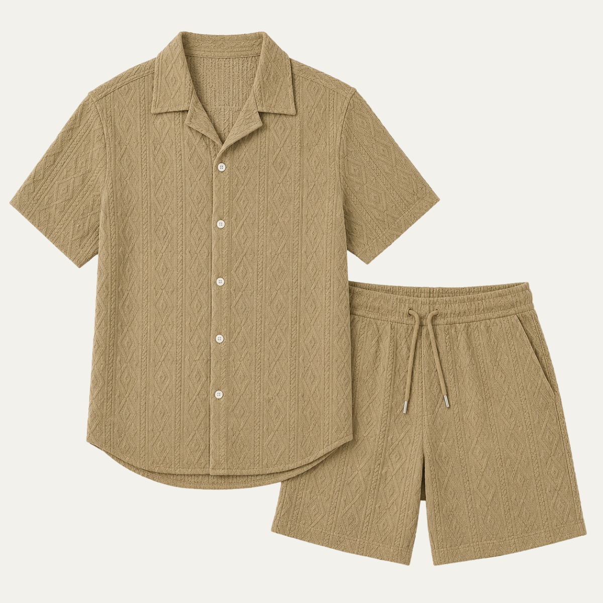 Men's Knitted Co-Ord Set | Effortless Summer Ease