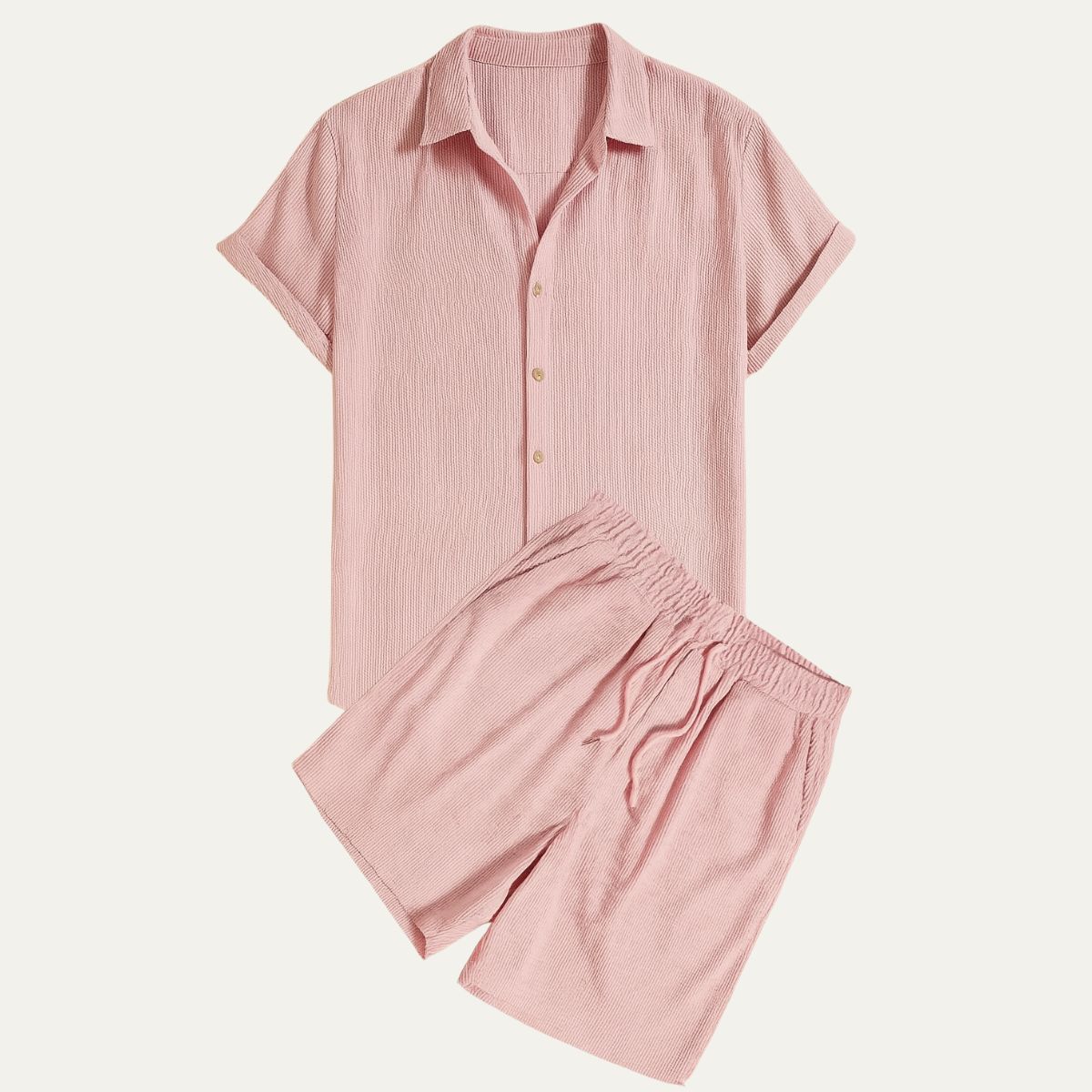Men's Linen Shirt and Shorts Set | Easy Summer Co-Ord
