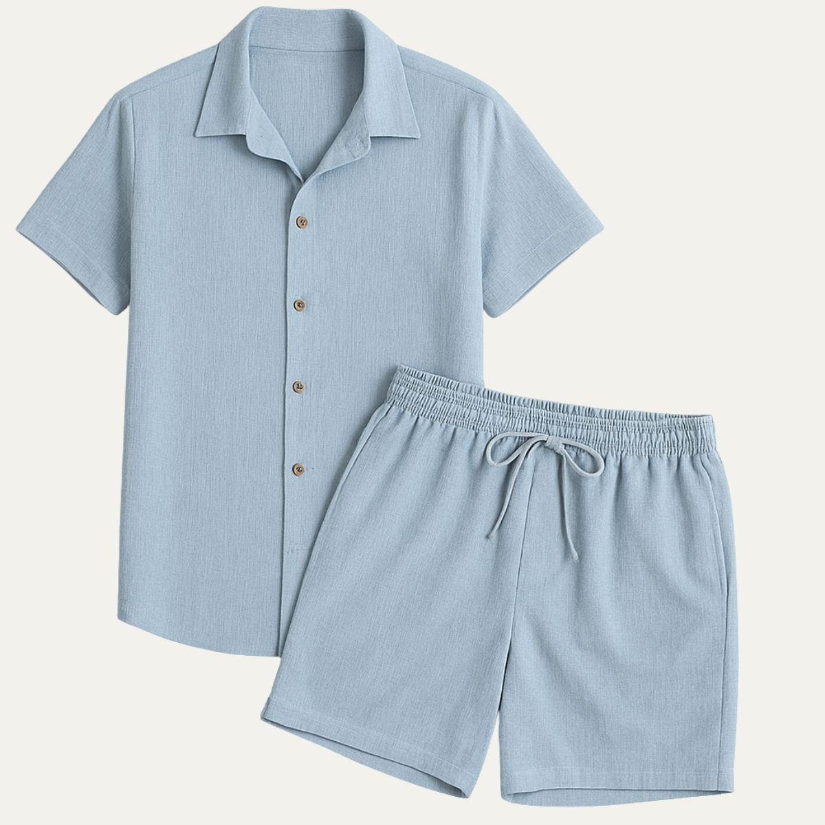 Men's Linen Shirt and Shorts Set | Easy Summer Co-Ord