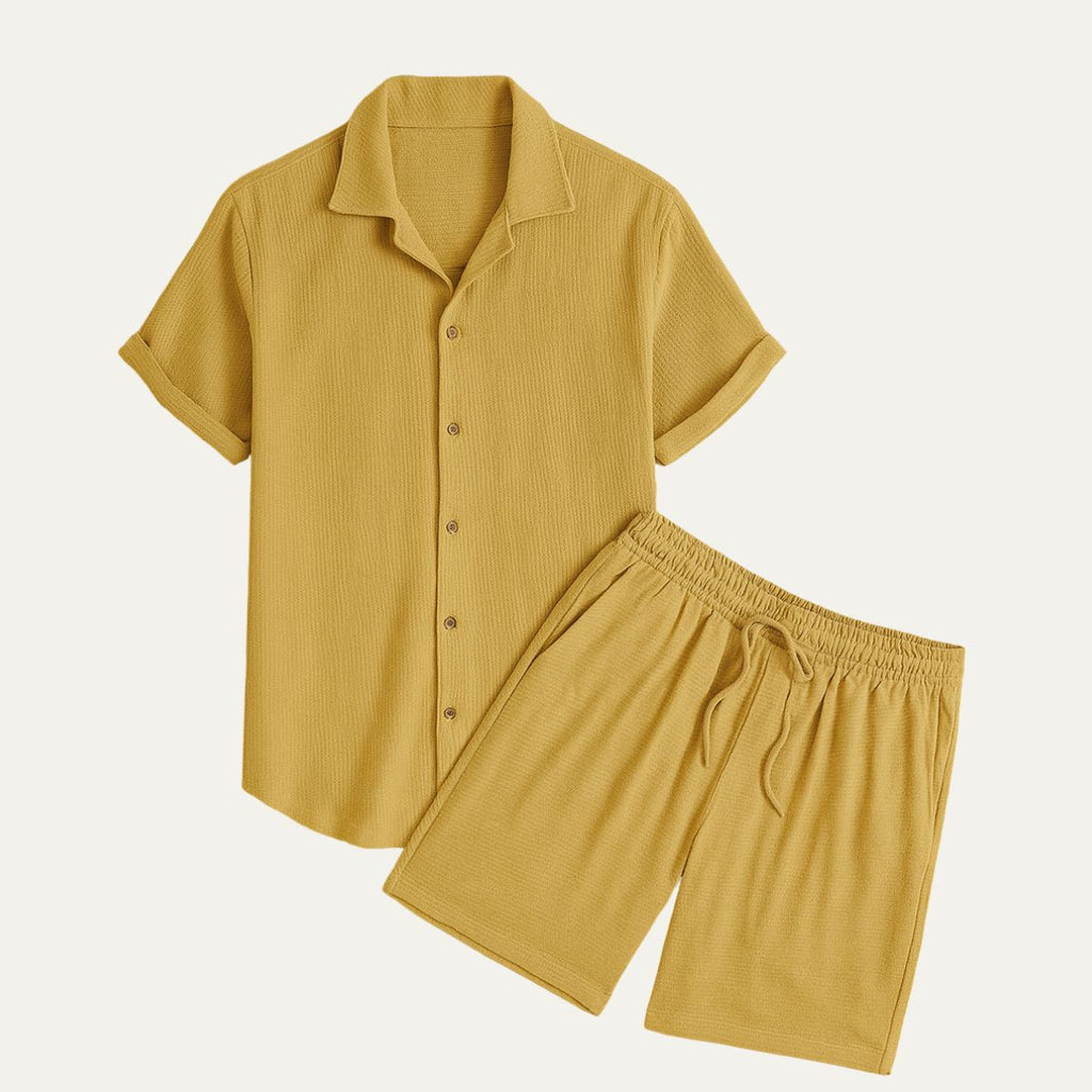 Men's Linen Shirt and Shorts Set | Easy Summer Co-Ord