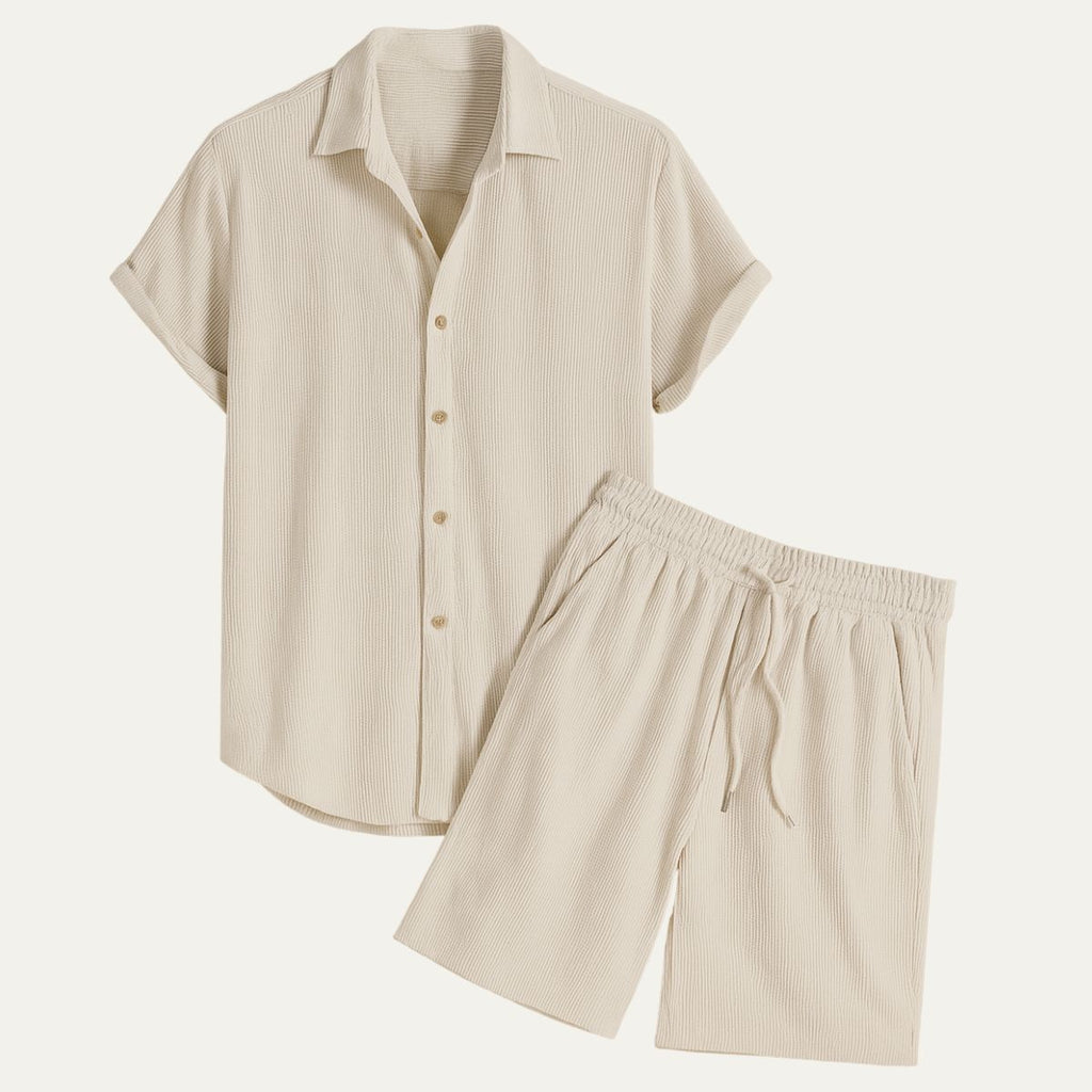 Men's Linen Shirt and Shorts Set | Easy Summer Co-Ord
