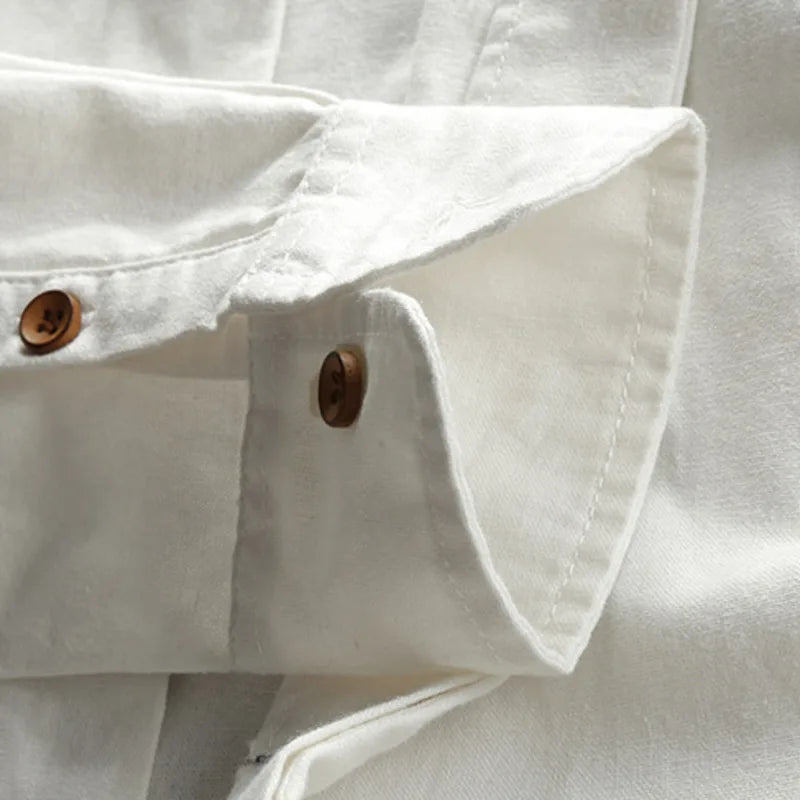 Men's Mandarin Collar Shirt | Quiet Eastern Refinement