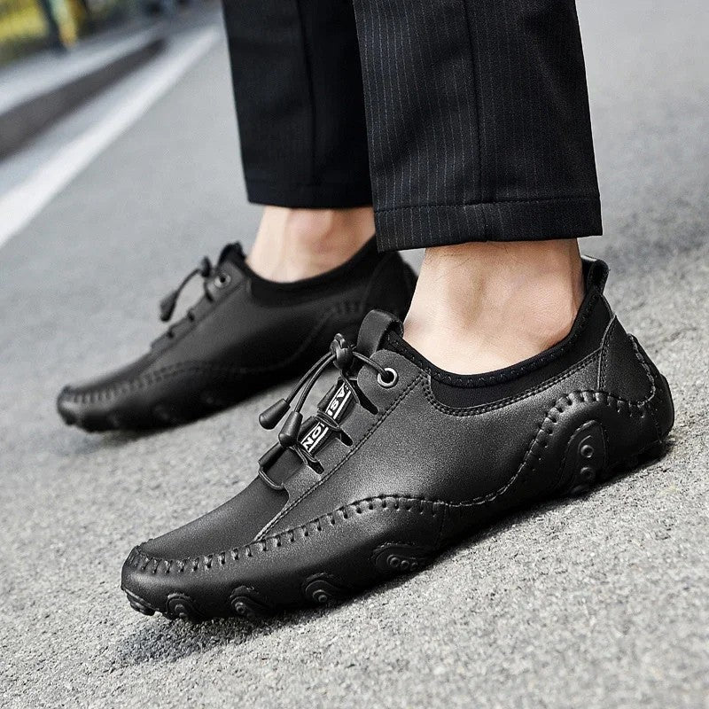 Kai | Men's Casual Lace-Up Leather Skate Shoes