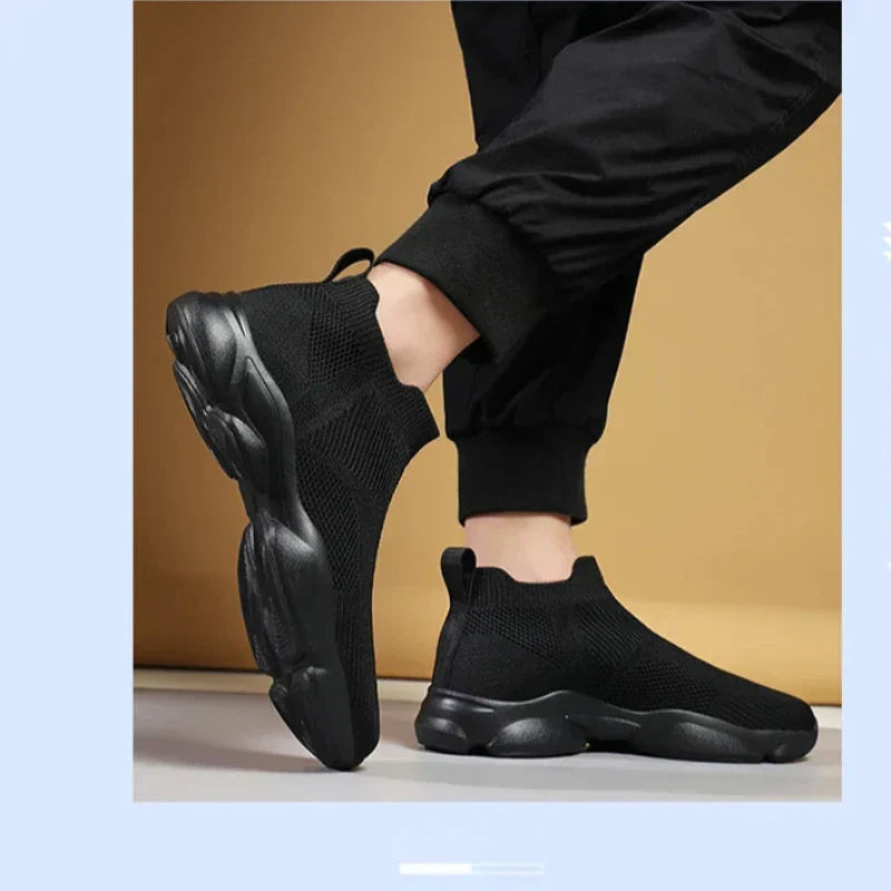Mason | Men's Black High-Top Sock Skate Shoes