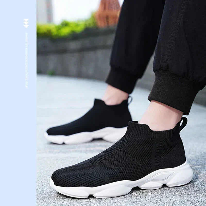 Mason | Men's Black High-Top Sock Skate Shoes