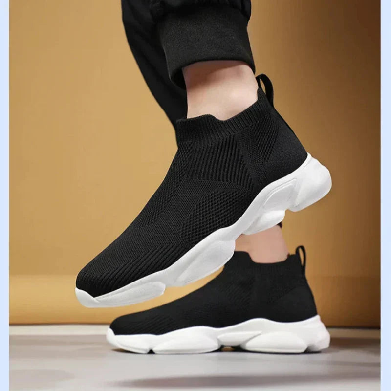 Mason | Men's Black High-Top Sock Skate Shoes
