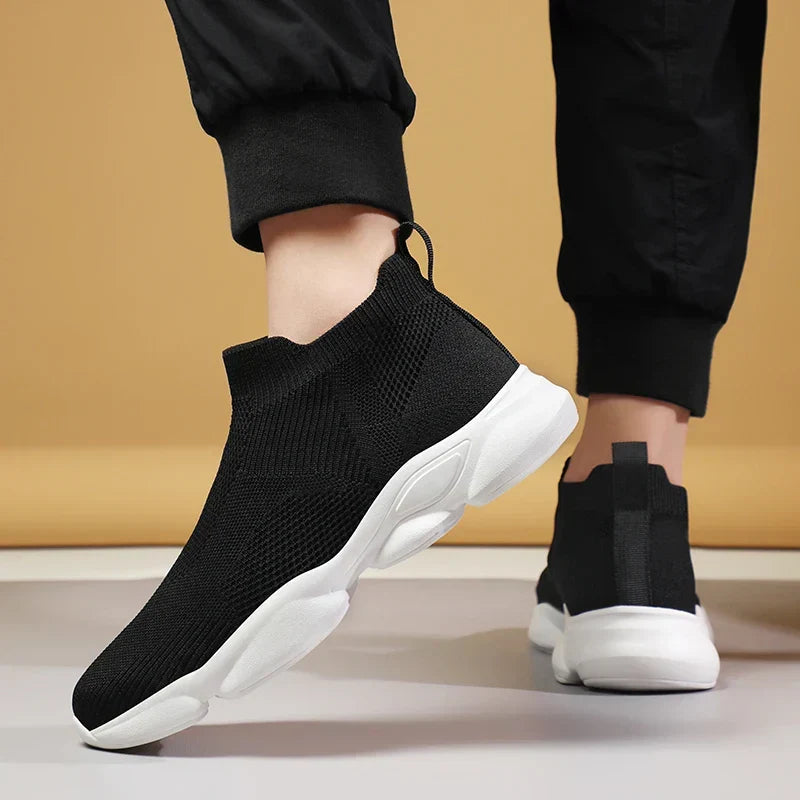 Mason | Men's Black High-Top Sock Skate Shoes