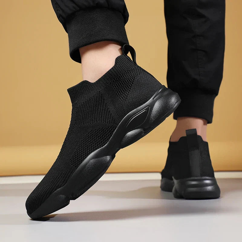 Mason | Men's Black High-Top Sock Skate Shoes