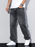 Men's Baggy Denim Jeans | Zip Fly & Five Pockets