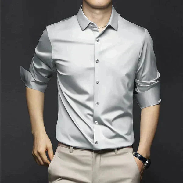 Men's Business Shirt | Button Front & Point Collar