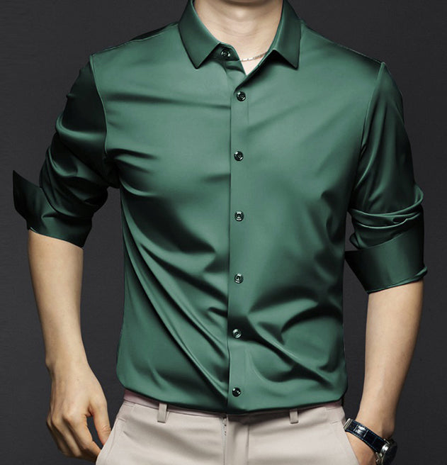 Men's Business Shirt | Button Front & Point Collar