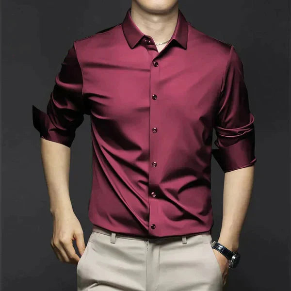 Men's Business Shirt | Button Front & Point Collar