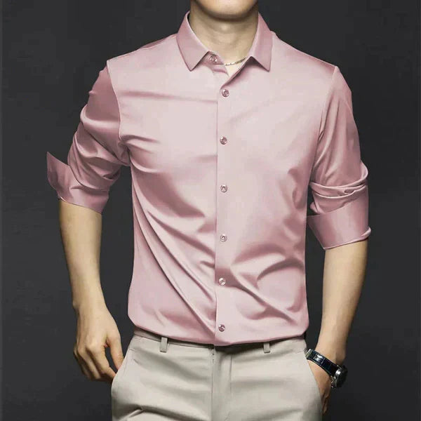 Men's Business Shirt | Button Front & Point Collar
