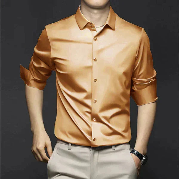 Men's Business Shirt | Button Front & Point Collar