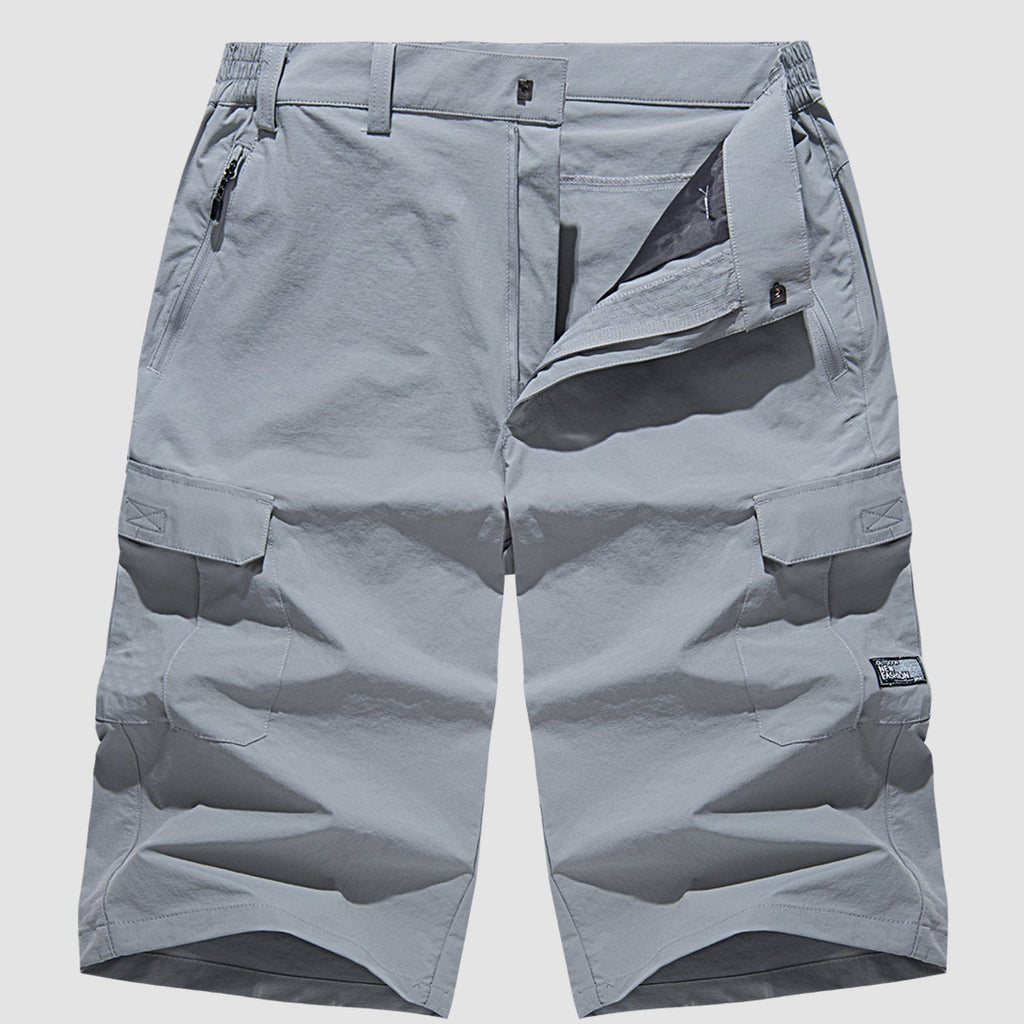 Men's Cargo Shorts | Zipper Pocket & Flap Pockets