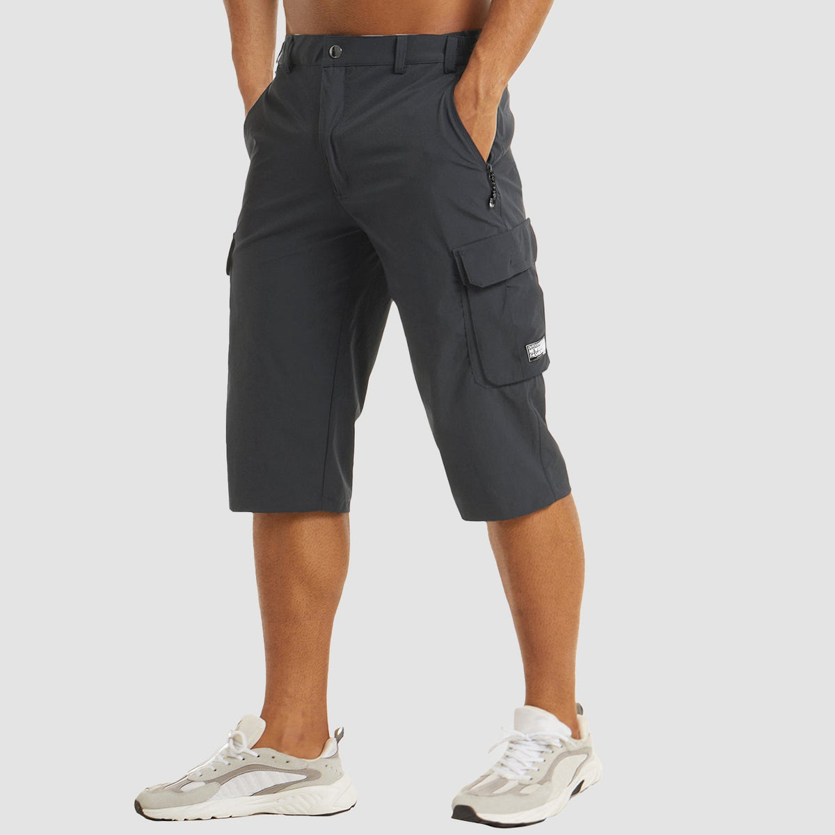 Men's Cargo Shorts | Zipper Pocket & Flap Pockets