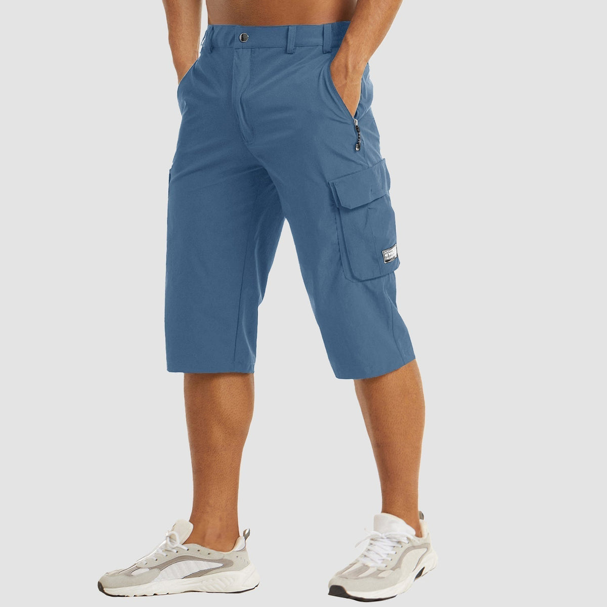 Men's Cargo Shorts | Zipper Pocket & Flap Pockets