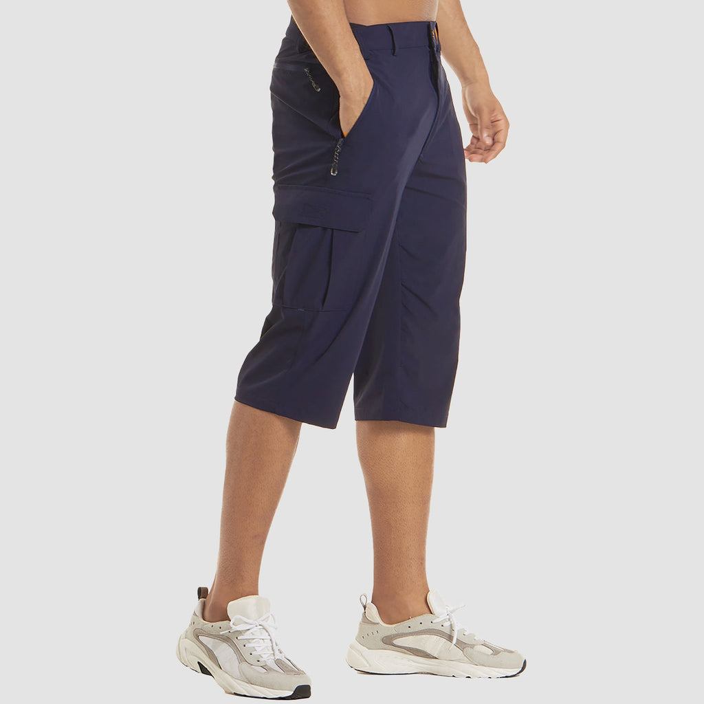 Men's Cargo Shorts | Zipper Pocket & Flap Pockets