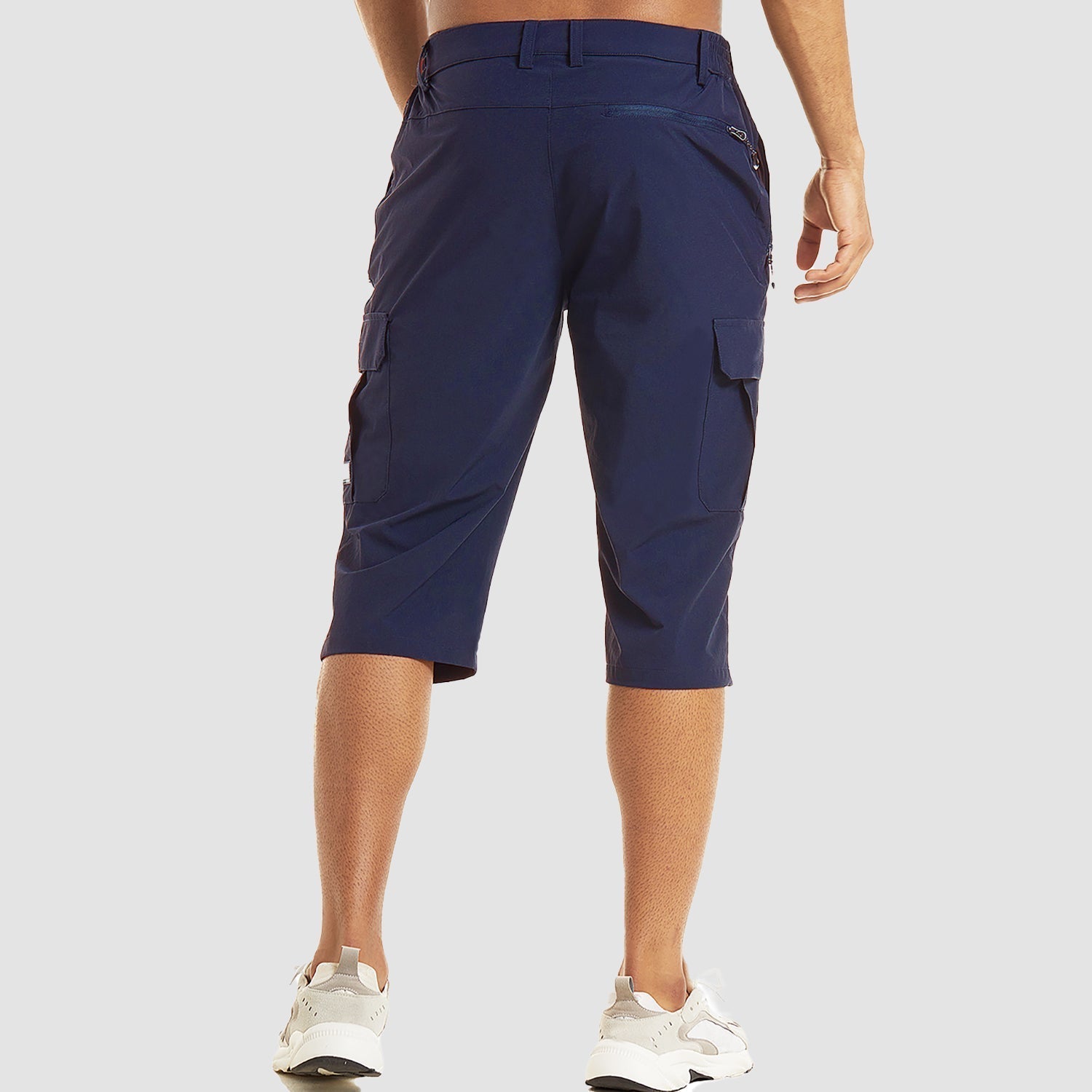 Men's Cargo Shorts | Zipper Pocket & Flap Pockets