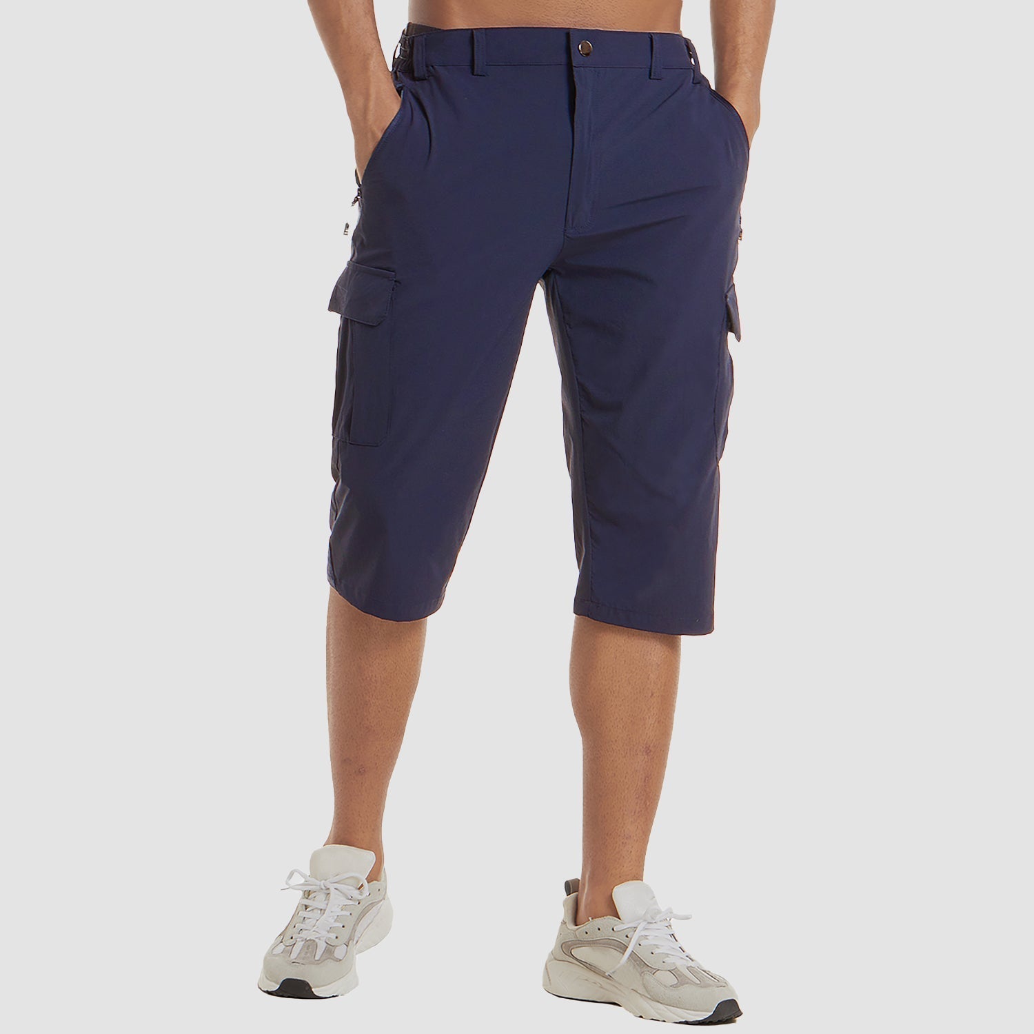 Men's Cargo Shorts | Zipper Pocket & Flap Pockets